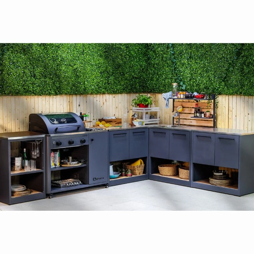 Mueble de Esquina Abierto Sahara para Cocina Modular Exterior