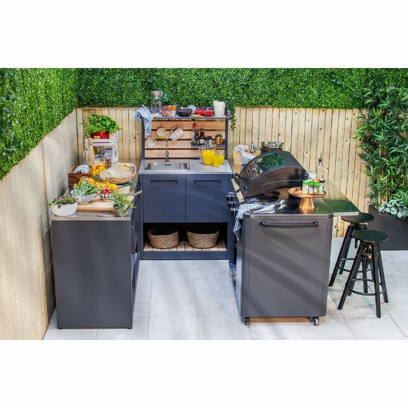 Módulo Isla de Cocina Sahara para Cocina Modular Exterior