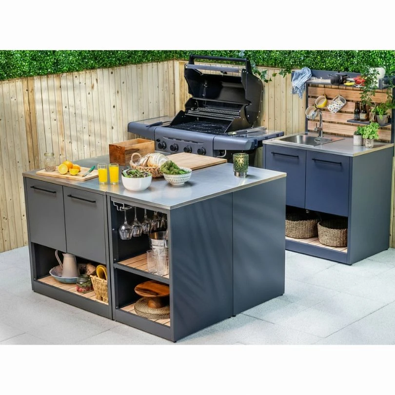 Módulo Isla de Cocina Sahara para Cocina Modular Exterior