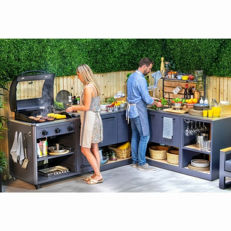 Módulo Isla de Cocina Sahara para Cocina Modular Exterior