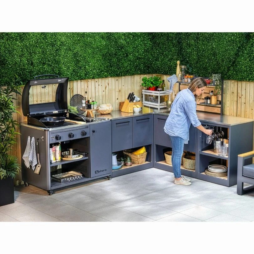 Módulo Isla de Cocina Sahara para Cocina Modular Exterior