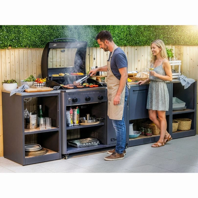 Módulo Fregadero de Cocina Sahara para Cocina Modular Exterior