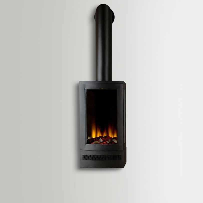 British Fires Bramshaw - estufa eléctrica con leñero