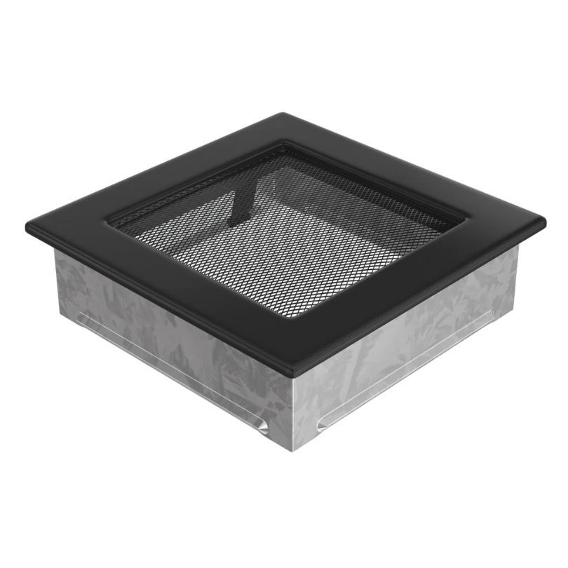 Rejilla Ventilación Cuadrada Con Malla Negra 17X17C - Envío Gratis