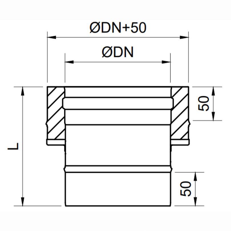 Adaptador De Simple Pared a Doble Pared Exoblack DW - Envío Gratis