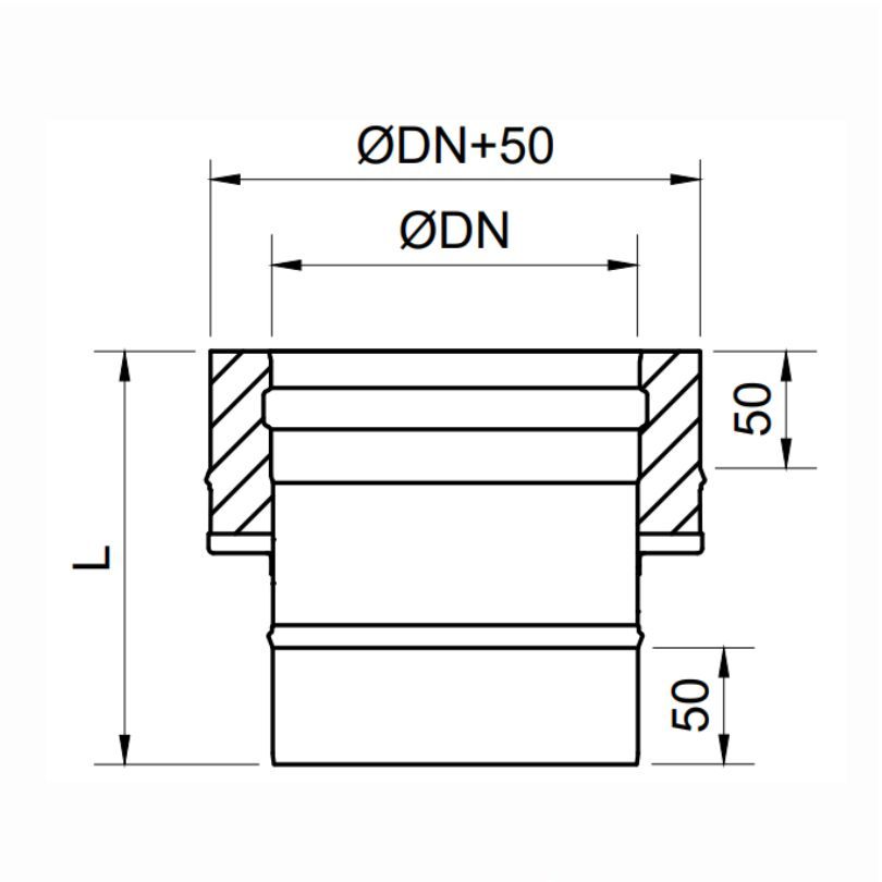 Adaptador De Simple Pared a Doble Pared Exoinox - Envío Gratis