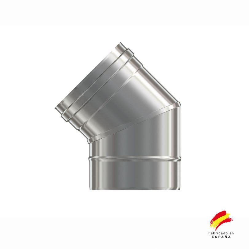 Codo A 45º Pared Simple Exoinox SW 316L - Envío Gratis