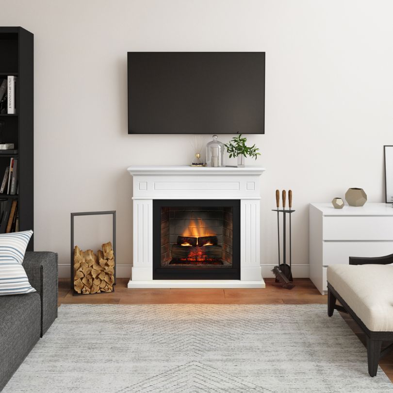 TAGU Larsen powerflame2: chimenea eléctrica con revestimiento
