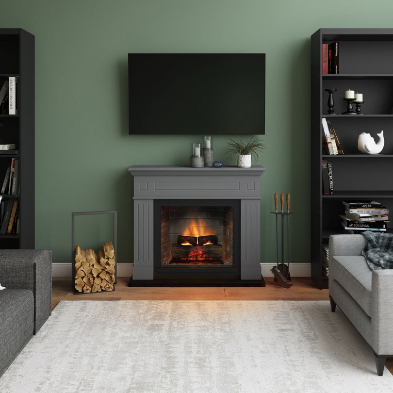 TAGU Larsen powerflame2: chimenea eléctrica con revestimiento