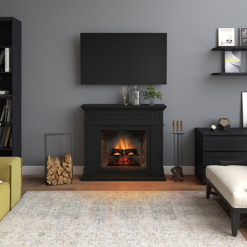 TAGU Larsen powerflame2: chimenea eléctrica con revestimiento