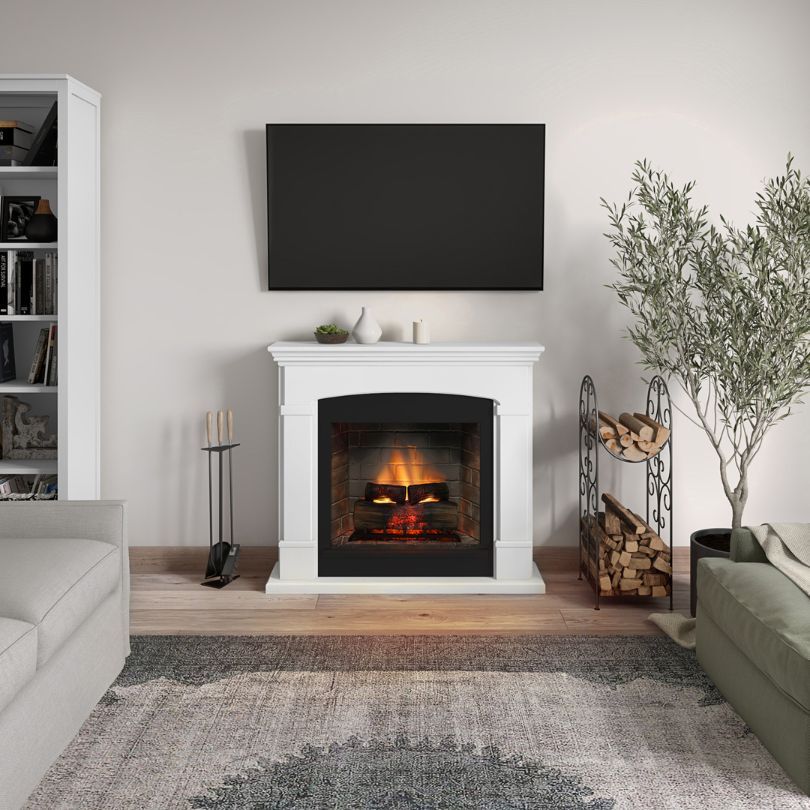 TAGU Helmi powerflame2: chimenea eléctrica con revestimiento