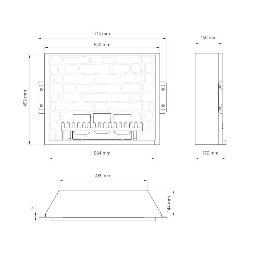 TAGU ZenFlame: chimenea decorativa insertable