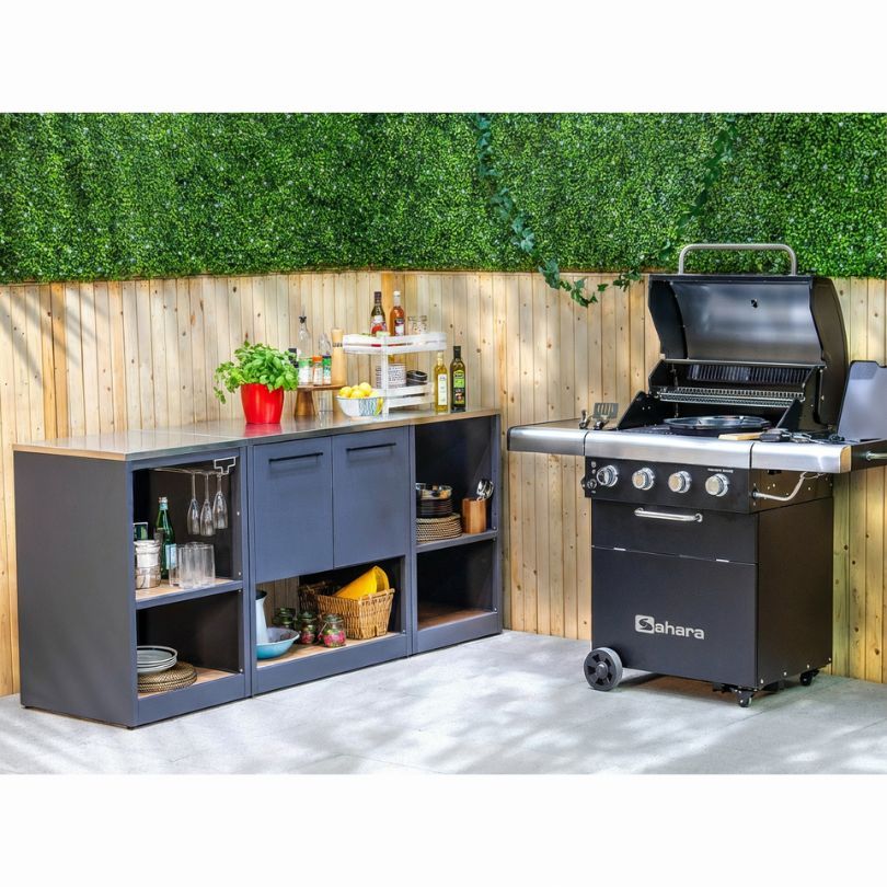 Mueble de Esquina Abierto Sahara para Cocina Modular Exterior