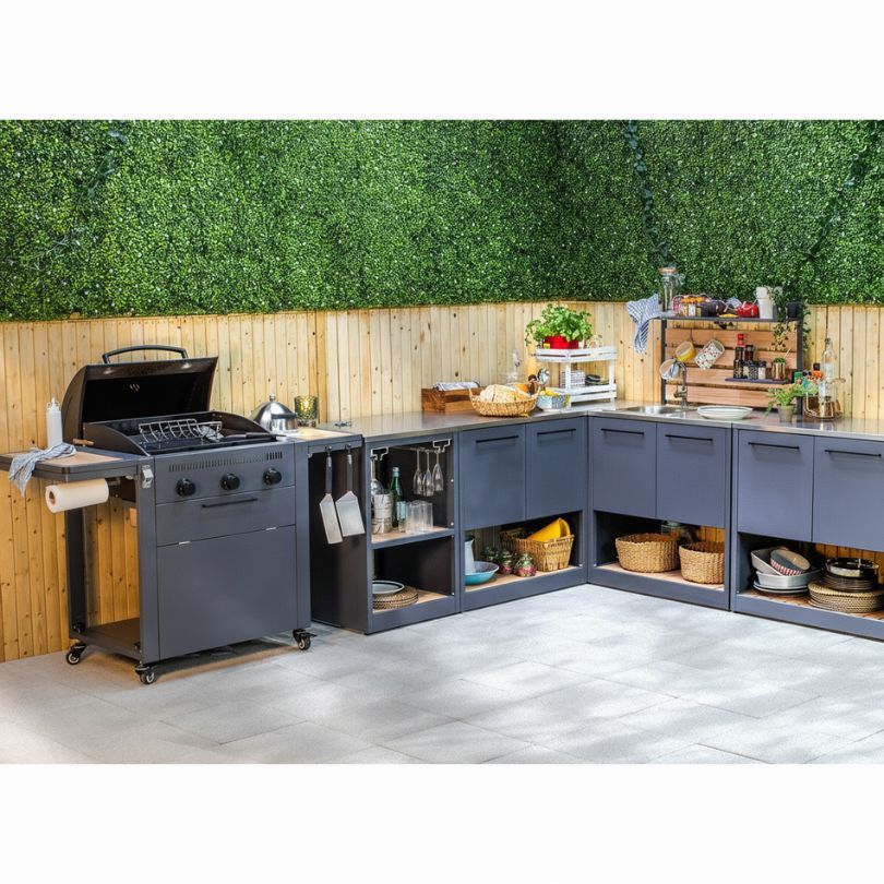 Mueble de Esquina Abierto Sahara para Cocina Modular Exterior
