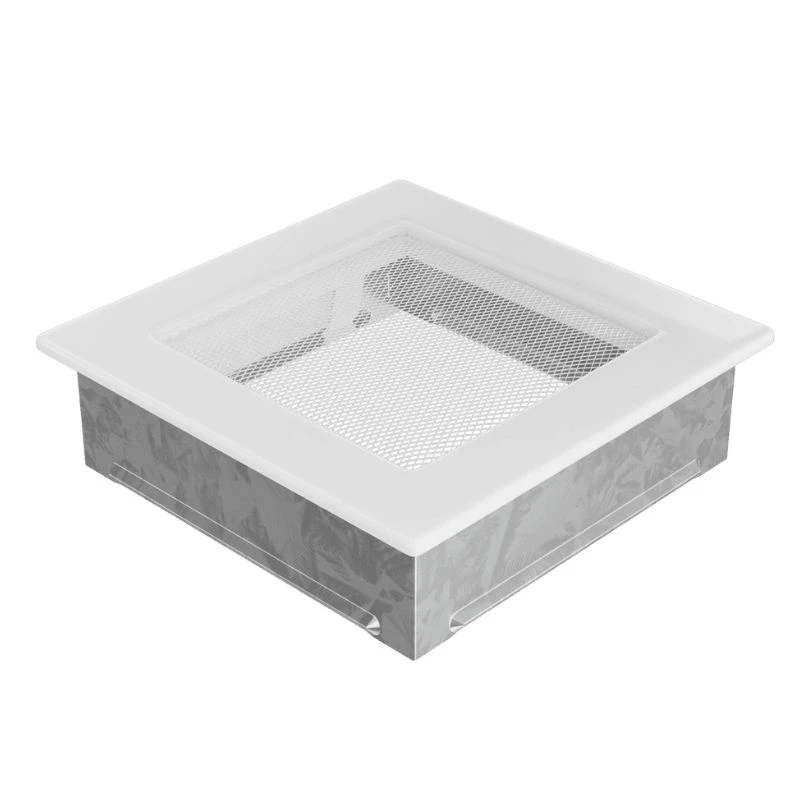 Rejilla Ventilación Cuadrada Con Malla Fireside Blanca 17X17B