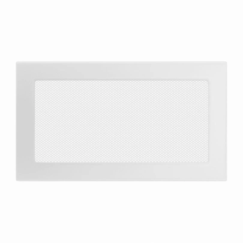 Rejilla Ventilación Rectangular Con Lamas Fireside Blanca 17X30B