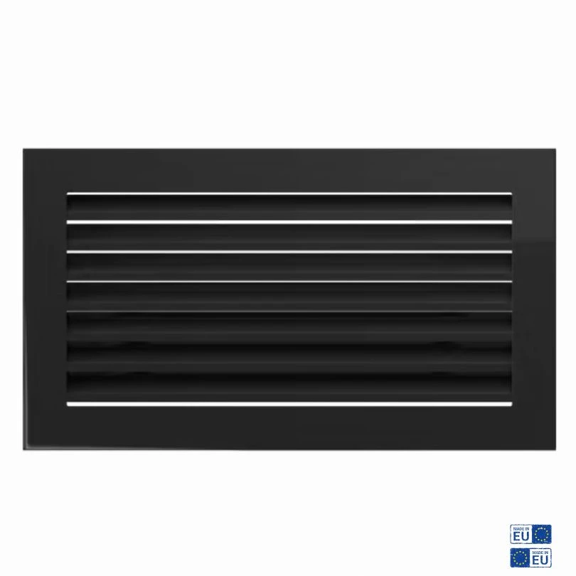 Rejilla De Ventilaciu00f3n Para Frigoru00edfico, Caravana, Caravana, Plu00e1stico, Negro, 365 X 140 Mm, Con Mosquitera