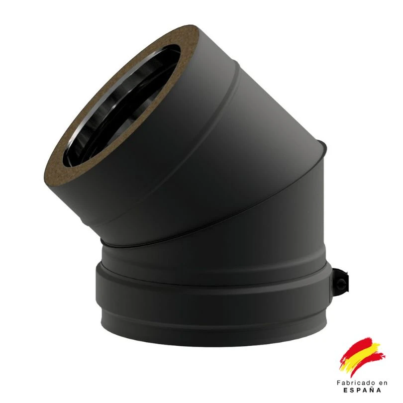 Codo a 45 º Exoblack DW Pared Doble