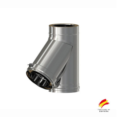 Te A 45º Exoinox DW Pared Doble