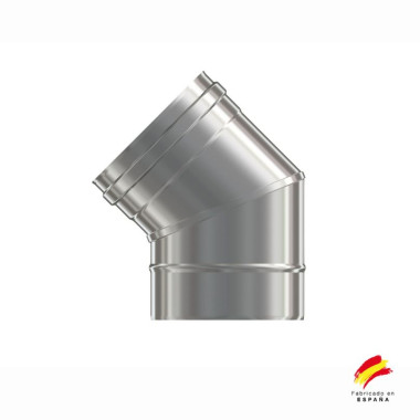 Codo A 45 º Exoinox SW 316L Pared Simple