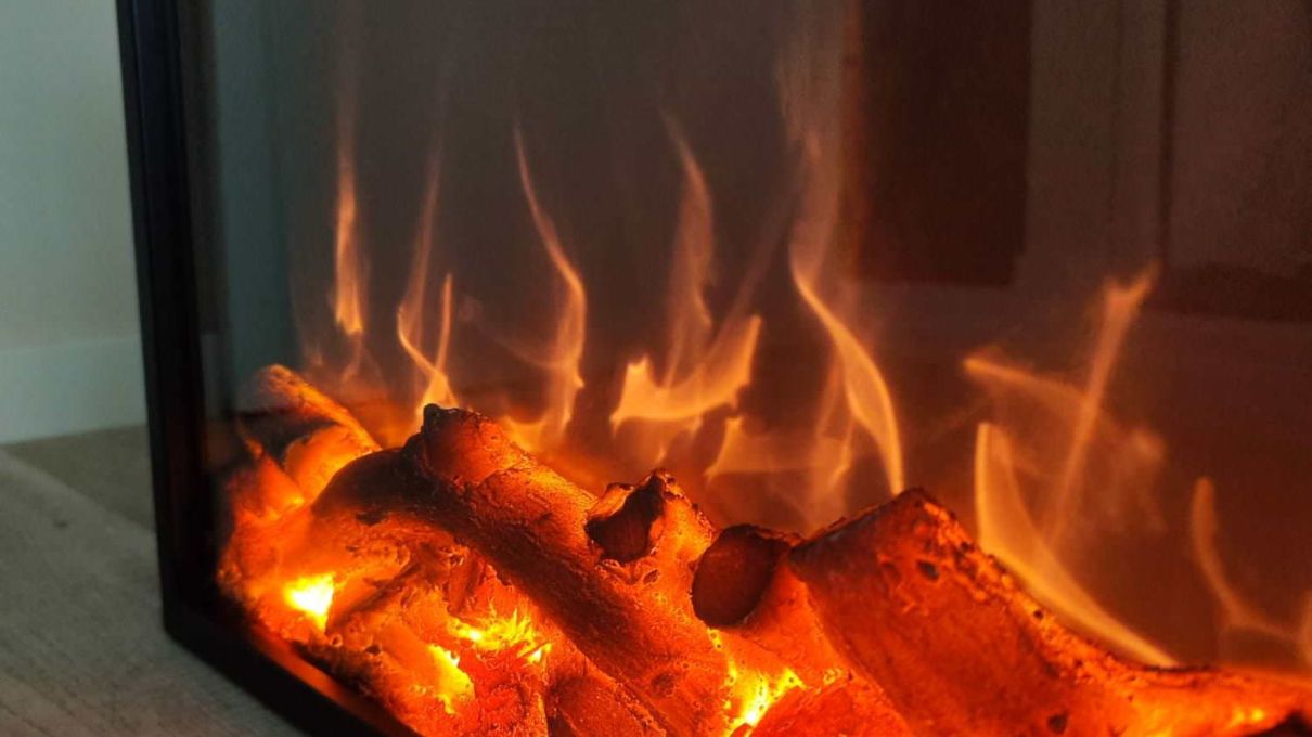 chimenea eléctrica vulcano de Sined