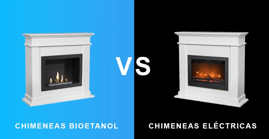 Chimenea bioetanol o eléctrica: cuál elegir