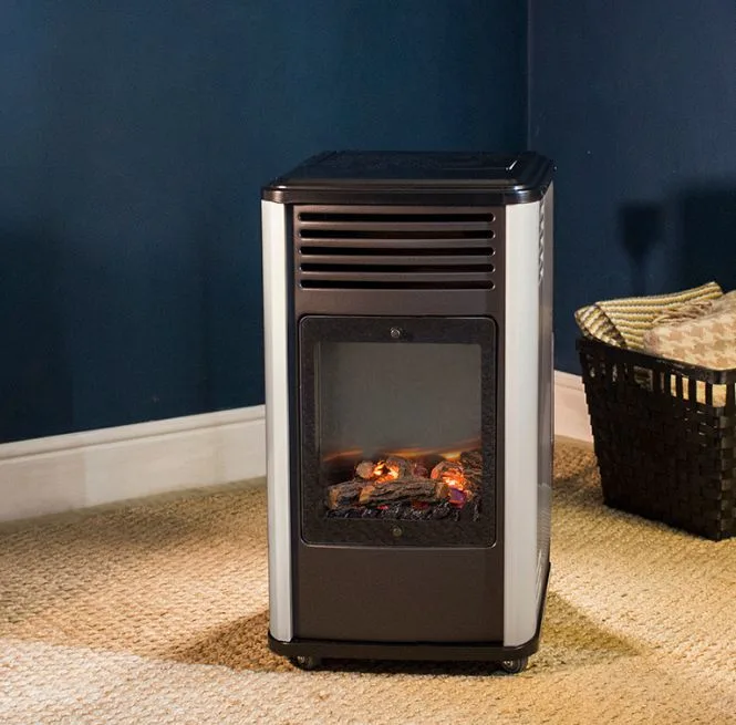 Fireside Manhattan - estufa de gas — Manhattan en color blanco