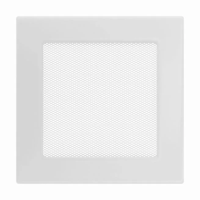 Rejilla Ventilación Cuadrada Con Malla Fireside Blanca 17X17B — Rejilla Ventilación Cuadrada 17X17B