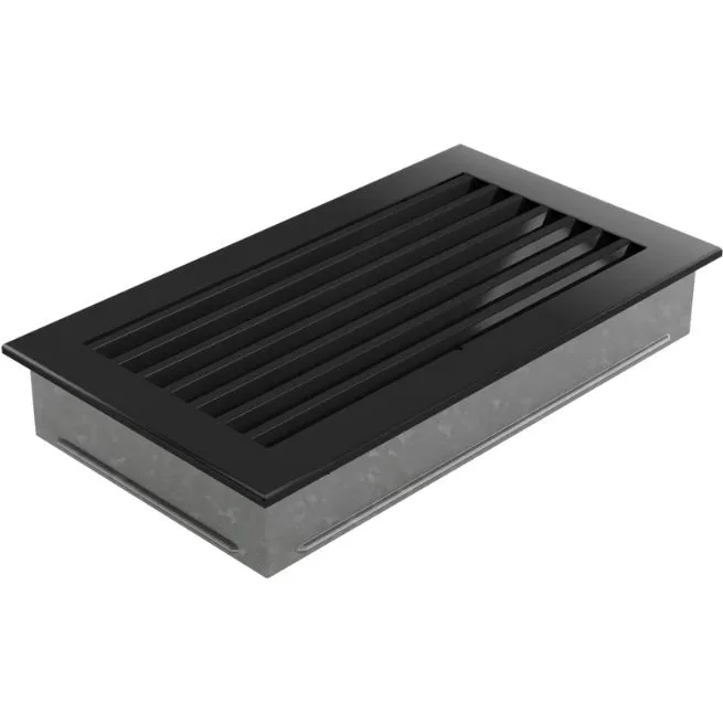 Rejilla Ventilación Rectangular Con Lamas Fireside Negra 17X30C/FRESH — Rejilla Ventilación Rectangular 17X30C/FRESH
