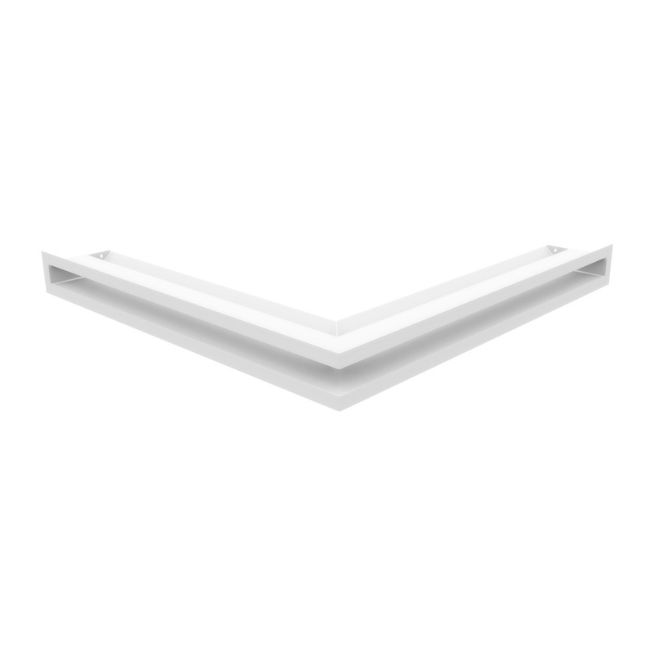 Rejilla esquinera slim 60/60 blanco