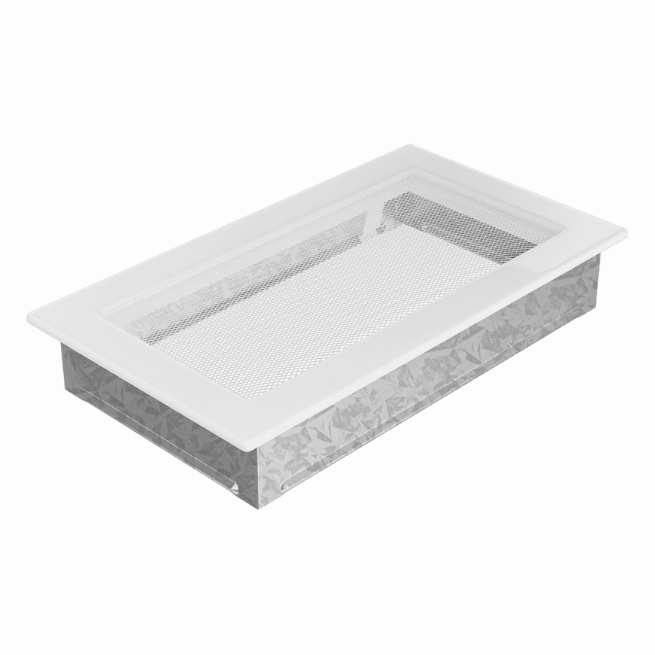 Rejilla Ventilación Rectangular Con Lamas Fireside Blanca 17X30B