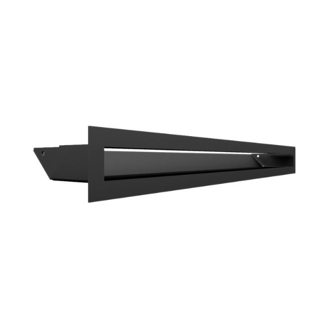 Rejilla Ventilación Panorámica Fireside Slim 60/60 en negro